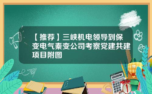 【推荐】三峡机电领导到保变电气秦变公司考察党建共建项目附图