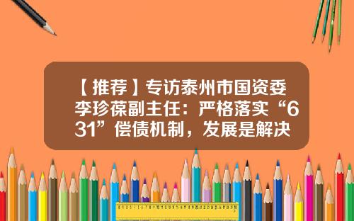 【推荐】专访泰州市国资委李珍葆副主任：严格落实“631”偿债机制，发展是解决债务问题的硬道理-公司债务法律意见书