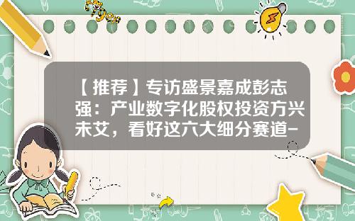 【推荐】专访盛景嘉成彭志强：产业数字化股权投资方兴未艾，看好这六大细分赛道-嘉成基金
