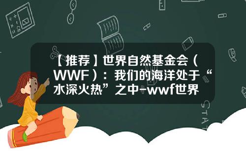 【推荐】世界自然基金会（WWF）：我们的海洋处于“水深火热”之中-wwf世界自然基金会