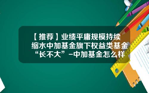 【推荐】业绩平庸规模持续缩水中加基金旗下权益类基金“长不大”-中加基金怎么样