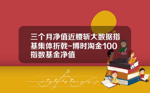 三个月净值近腰斩大数据指基集体折戟-博时淘金100指数基金净值