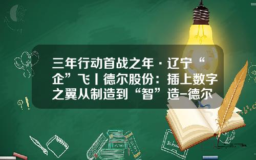 三年行动首战之年·辽宁“企”飞丨德尔股份：插上数字之翼从制造到“智”造-德尔未来科技控股集团股份有限公司