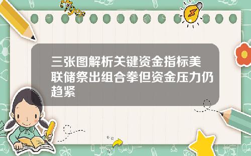 三张图解析关键资金指标美联储祭出组合拳但资金压力仍趋紧