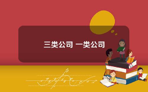 三类公司 一类公司