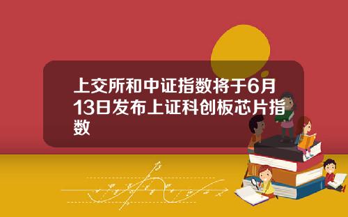 上交所和中证指数将于6月13日发布上证科创板芯片指数