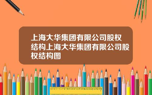 上海大华集团有限公司股权结构上海大华集团有限公司股权结构图