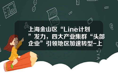 上海金山区“Line计划”发力，四大产业集群“头部企业”引领地区加速转型-上海东富龙制药设备制造有限公司