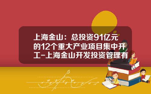 上海金山：总投资91亿元的12个重大产业项目集中开工-上海金山开发投资管理有限公司