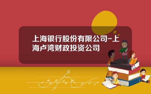 上海银行股份有限公司-上海卢湾财政投资公司