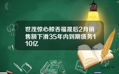 世茂惊心鲸吞福晟后2月销售额下滑35年内到期债务110亿