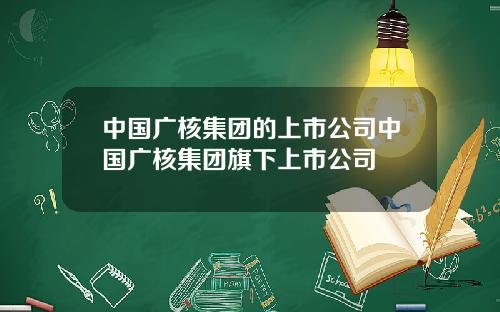 中国广核集团的上市公司中国广核集团旗下上市公司