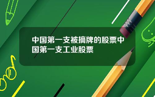 中国第一支被摘牌的股票中国第一支工业股票