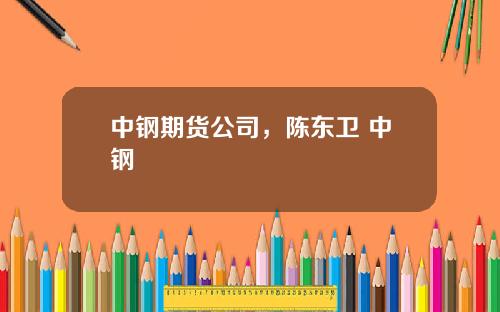 中钢期货公司，陈东卫 中钢