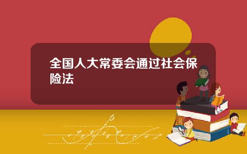 全国人大常委会通过社会保险法