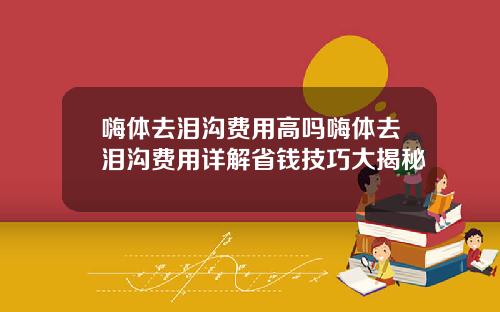嗨体去泪沟费用高吗嗨体去泪沟费用详解省钱技巧大揭秘