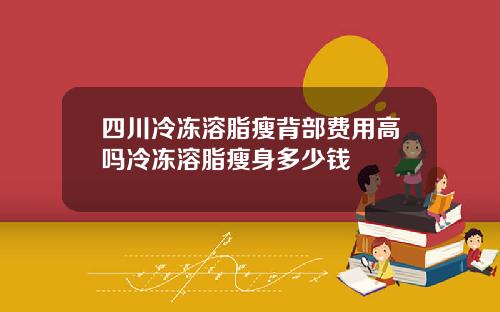 四川冷冻溶脂瘦背部费用高吗冷冻溶脂瘦身多少钱