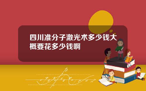 四川准分子激光术多少钱大概要花多少钱啊
