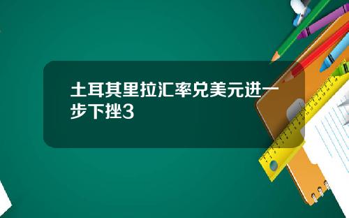 土耳其里拉汇率兑美元进一步下挫3