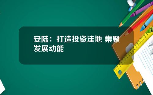 安陆:打造投资洼地 集聚发展动能