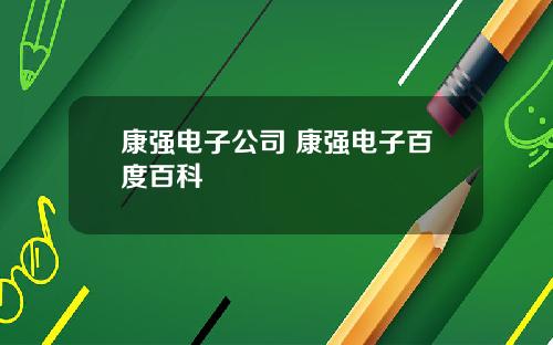 康强电子公司 康强电子百度百科