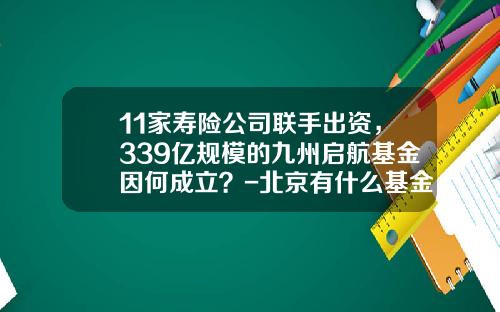 11家寿险公司联手出资，339亿规模的九州启航基金因何成立？-北京有什么基金公司