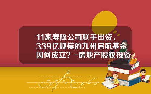 11家寿险公司联手出资，339亿规模的九州启航基金因何成立？-房地产股权投资基金