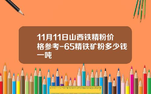 11月11日山西铁精粉价格参考-65精铁矿粉多少钱一吨