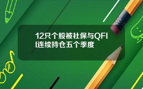 12只个股被社保与QFII连续持仓五个季度