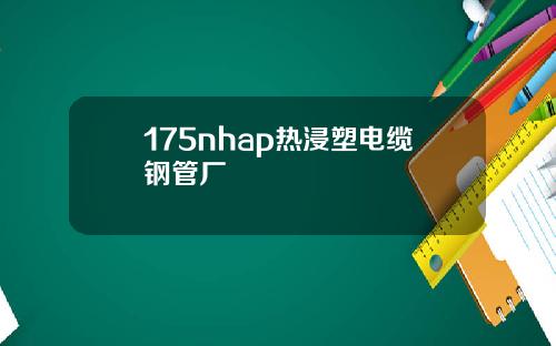175nhap热浸塑电缆钢管厂