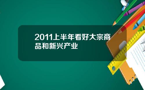 2011上半年看好大宗商品和新兴产业
