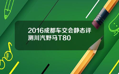 2016成都车交会静态评测川汽野马T80