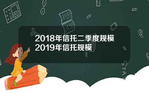 2018年信托二季度规模2019年信托规模