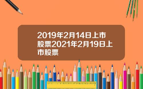 2019年2月14日上市股票2021年2月19日上市股票