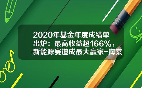 2020年基金年度成绩单出炉：最高收益超166%，新能源赛道成最大赢家-海棠基金招聘