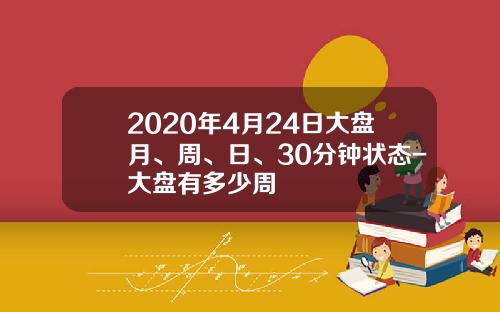 2020年4月24日大盘月、周、日、30分钟状态-大盘有多少周