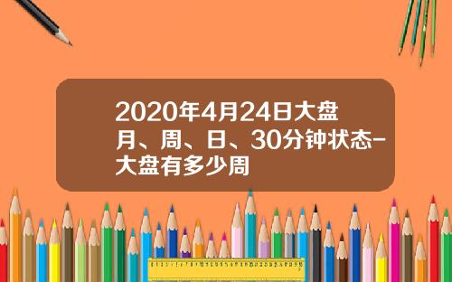 2020年4月24日大盘月、周、日、30分钟状态-大盘有多少周