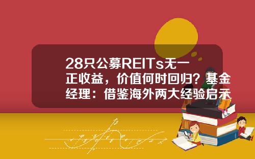 28只公募REITs无一正收益，价值何时回归？基金经理：借鉴海外两大经验启示！-信托制基金