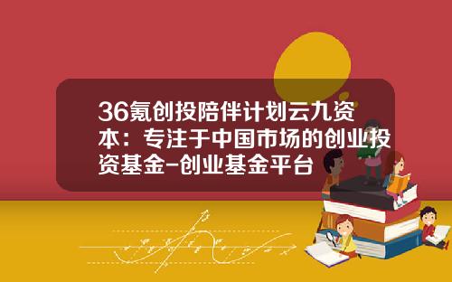 36氪创投陪伴计划云九资本：专注于中国市场的创业投资基金-创业基金平台