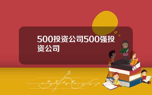 500投资公司500强投资公司