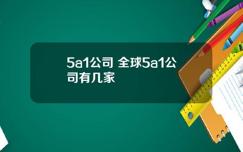 5a1公司 全球5a1公司有几家