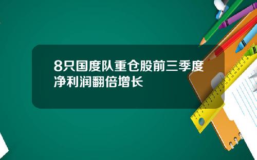 8只国度队重仓股前三季度净利润翻倍增长
