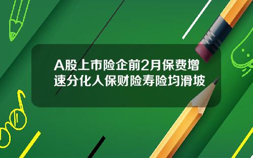 A股上市险企前2月保费增速分化人保财险寿险均滑坡