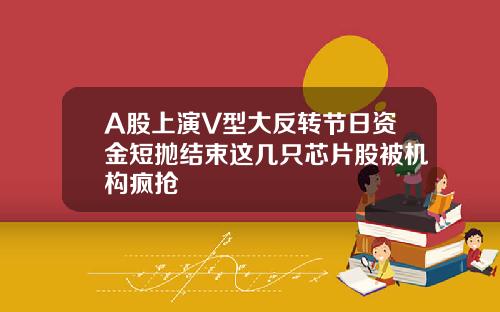 A股上演V型大反转节日资金短抛结束这几只芯片股被机构疯抢