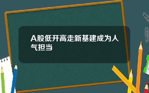 A股低开高走新基建成为人气担当