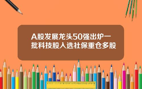 A股发展龙头50强出炉一批科技股入选社保重仓多股