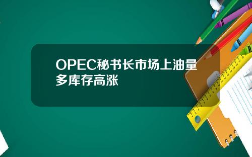 OPEC秘书长市场上油量多库存高涨