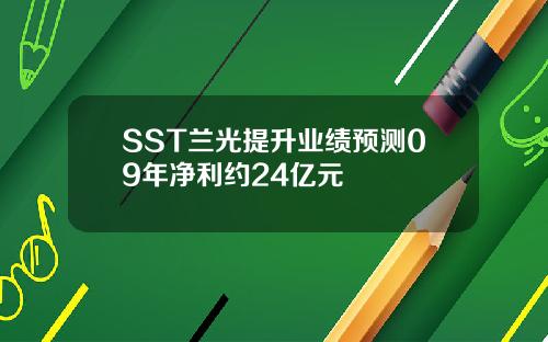 SST兰光提升业绩预测09年净利约24亿元