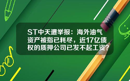ST中天遭举报：海外油气资产被指已耗尽，近17亿债权的质押公司已发不起工资？-湖北中天股份有限公司