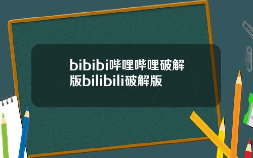 bibibi哔哩哔哩破解版bilibili破解版